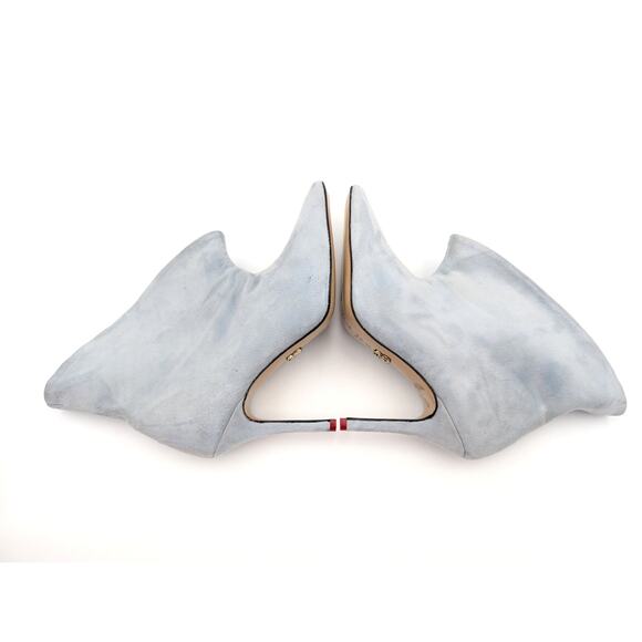 Beautiisoles by Robyn Shreiber Alicia Suede Heel Boots Blue Size US6.5 EU37 - Picture 9 of 16